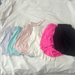 Set of 6 Girls Butterfly Shorts